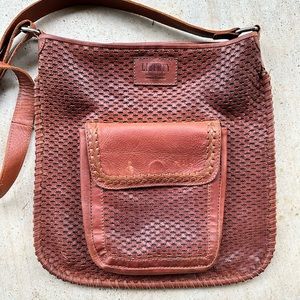 EUC Liberty leather cross-body purse